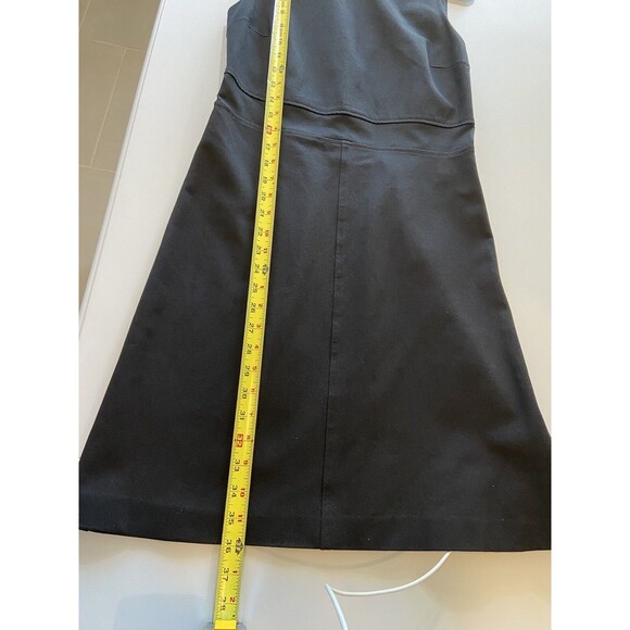 Theory Shift Dress 6 Black Womens Round Neck Career Business Stretch Classic - Picture 9 of 9